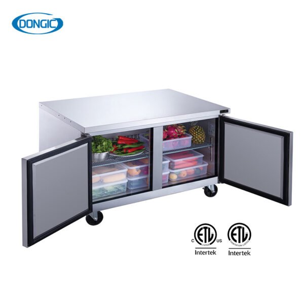 4860FR2 Forced Air Refrigeration Undercounter Solid Door Freezer Refrigerator