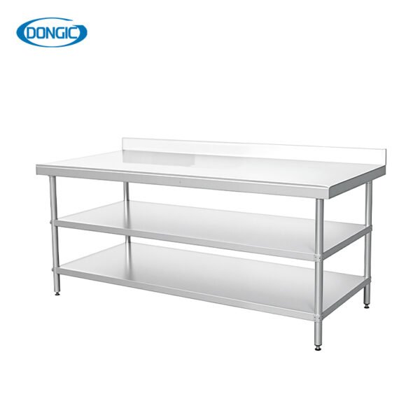 5 Stainless Steel 3 Tier Work Bench with Upstand