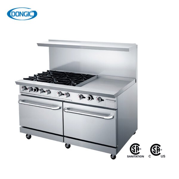 5 24" 36" Griddle Top LPG/NG Gas Burners Range with Oven