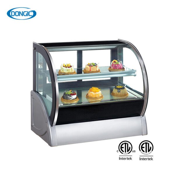 5 Tempered Glass Cabinet Auto Defrost Cake Display Fridge Refrigerator