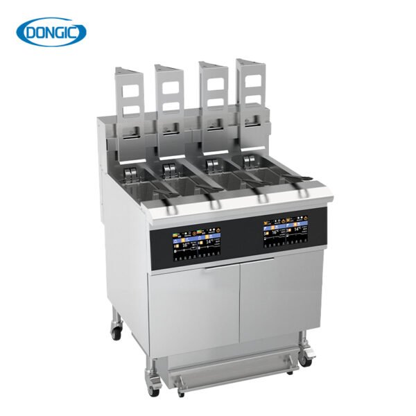 11.6L Commercial Auto Basket Lift Electric Double Tank Deep Fryer