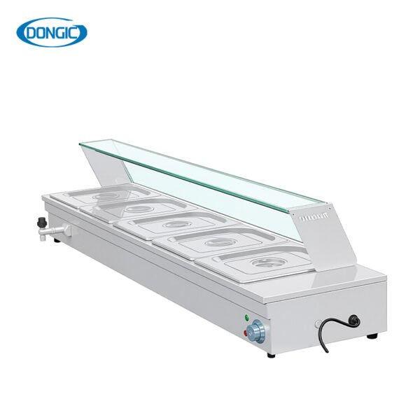7 Restaurant Catering 5-Pan Electric Bain Marie Food Warmer