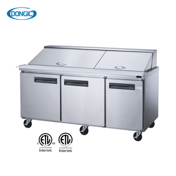 725 Commercial Forced Air Refrigeration Mega/Regular Top Salad Prep Table Refrigerator