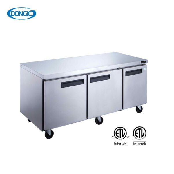 Commercial Forced Air Undercounter Solid Door Freezer
