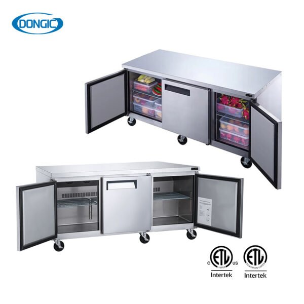 Undercounter Refrigerators with Multi Drawers Solid Doors