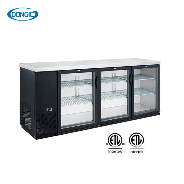 Commercial Refrigeration Hinged Door Display Showcase Back Bar Beverage Coolers