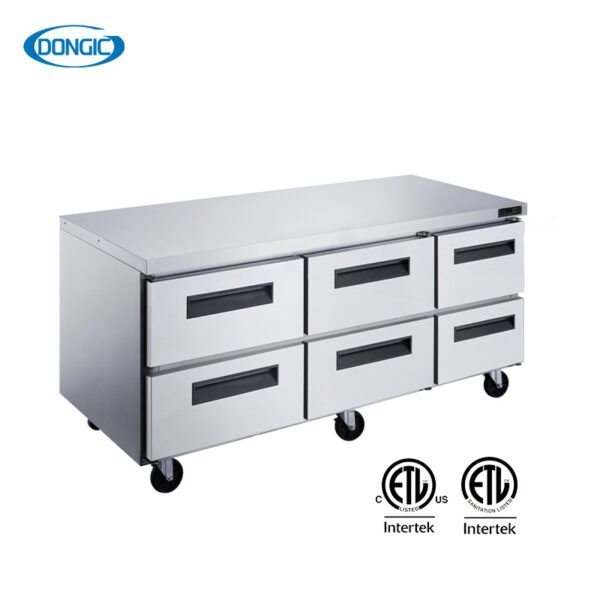Undercounter Refrigerators with Multi Drawers Solid Doors