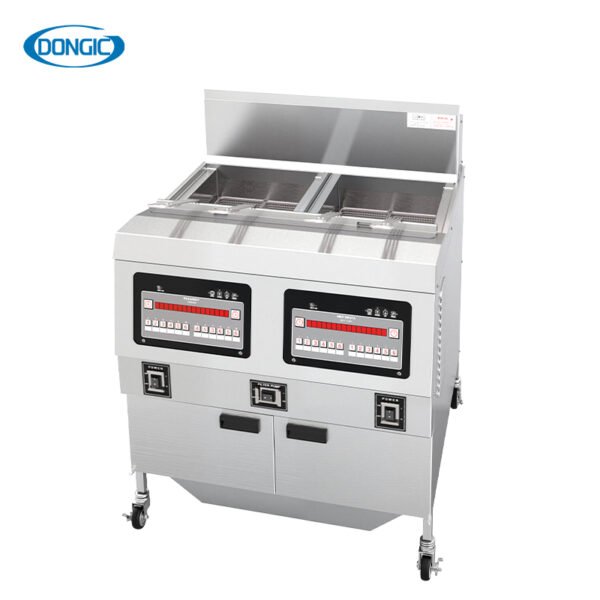 Dual Cylinder Electric Basket Ventless Deep Fat Fryer