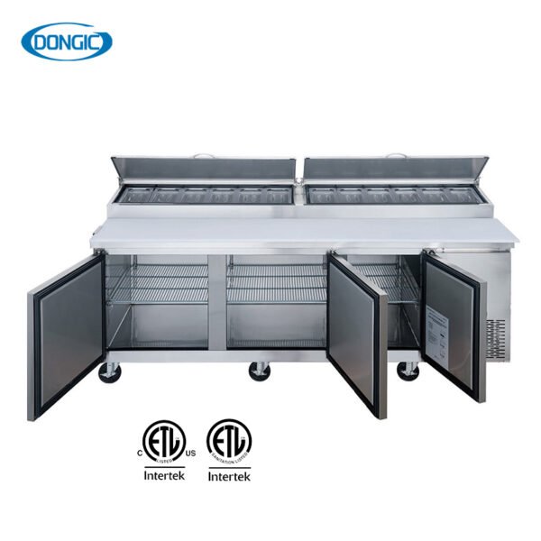 902 Commercial Forced Air Refrigeration Deeper Food Storage Salad Prep Table Refrigerators