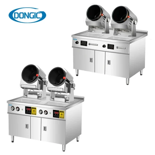 Gas Electric Commercial Kitchen Automatic Stir Fry Cooker