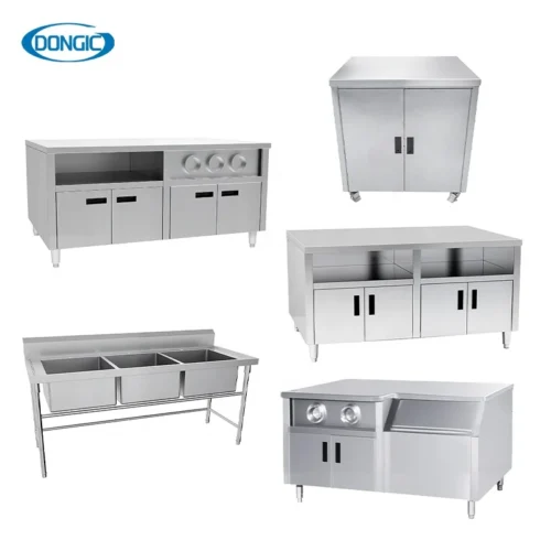 Stainless Steel Kitchen Storage Shelf Rack Work Bench Shelves for Supermarket Warehouse