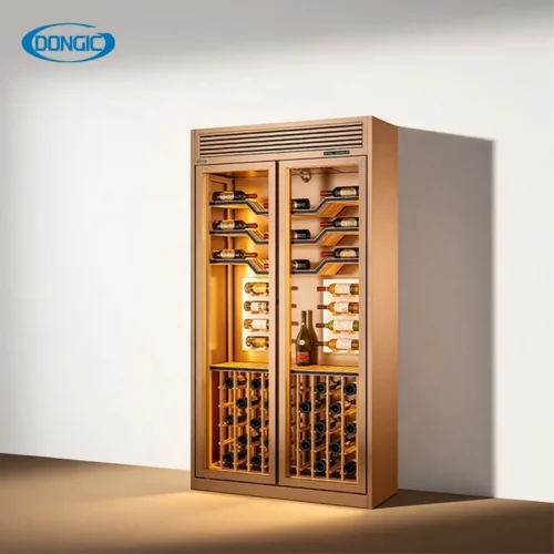 Commercial Grade Capacity Wine Cooler Dual Zone Constant Temperature for Restaurant Bar