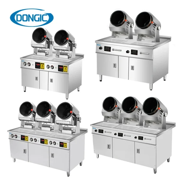 Commercial Kitchen Automatic Food Cooking Stir Fry Machine