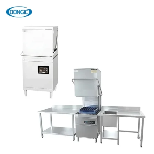 Commercial Dishwasher HDW-40 50 80 Hot Sell Electric Countertop for Household and Hotel Use Stainless Steel Housing