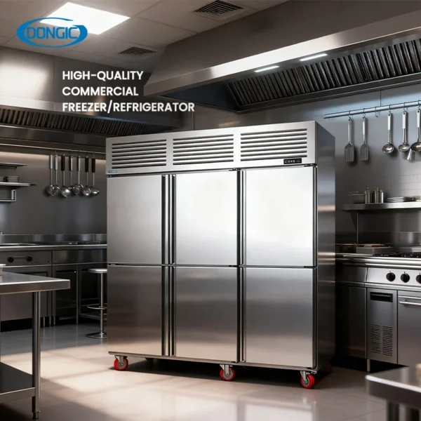 Kitchen Refrigerators Restaurant Freezer Large 4 Doors Stainless Steel Refrigerator Commercial Fridge