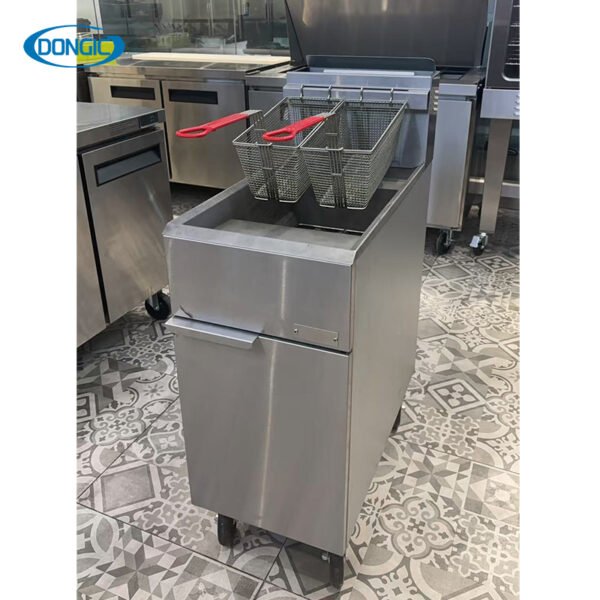 3 Burner American Style Gas Fryer with Robertshaw
