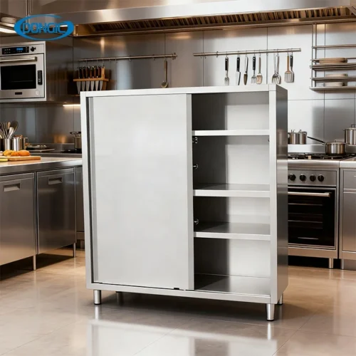 Food Preparation Storage Cabinet Kitchen Equipment with Doors