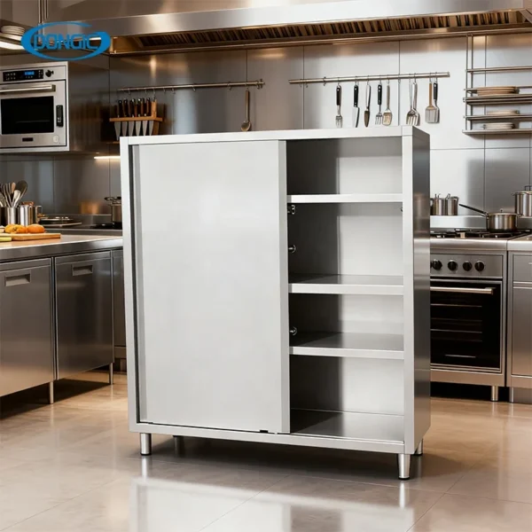Food Preparation Storage Cabinet Kitchen Equipment with Doors