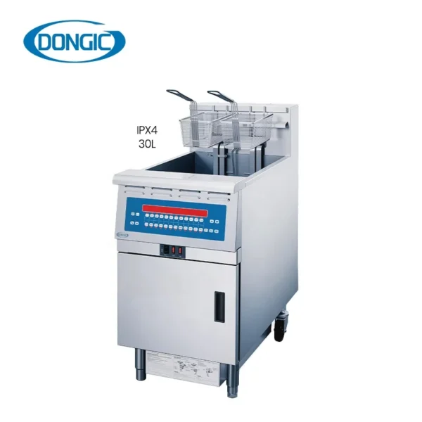 High-Energy-Efficiency-30L-Single-Cylinder.webp Durable IPX4 Commercial Fryer for Restaurant Use with High-Accuracy Probe Filter Unit