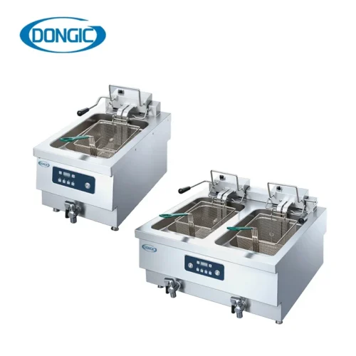 Hot Sale Commercial Stainless Steel Restaurant Potatoes Frying Machine Automatic Electric Gas Deep Oil Fryer for Fried Chicken