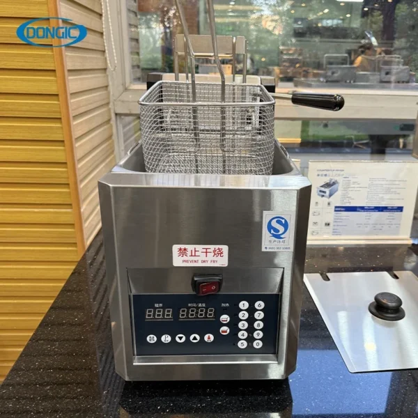Hot Sale Commercial Stainless Steel Restaurant Potatoes Frying Machine Automatic Electric Gas Deep Oil Fryer for Fried Chicken
