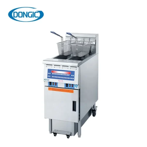 IPX4 Rated Stainless Steel Commercial Fryer with Precision Thermostat (±1°C) Oil Filtration