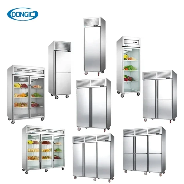 Kitchen Refrigerators Restaurant Freezer Large 4 Doors Stainless Steel Refrigerator Commercial Fridge