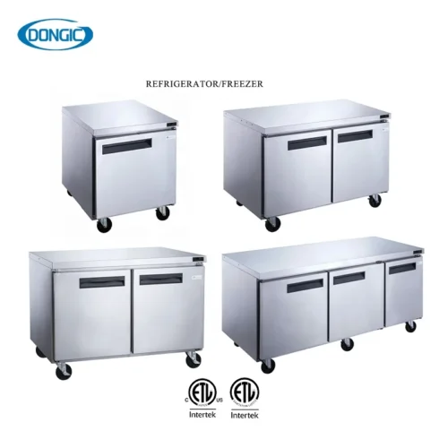 Kitchen Refrigerators Restaurant Freezer Large 4 Doors Stainless Steel Refrigerator Commercial Fridge