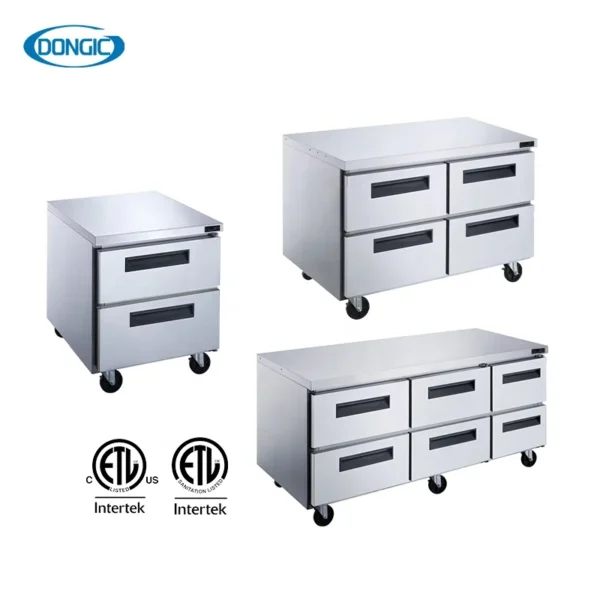 LED-Display-Commercial-Forced-Air-Refrigeration.webp Kitchen Refrigerators Restaurant Freezer Large 4 Doors Stainless Steel Refrigerator Commercial Fridge