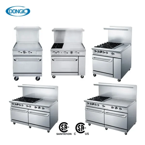 24/36 Inch Gas Griddle Range with Oven