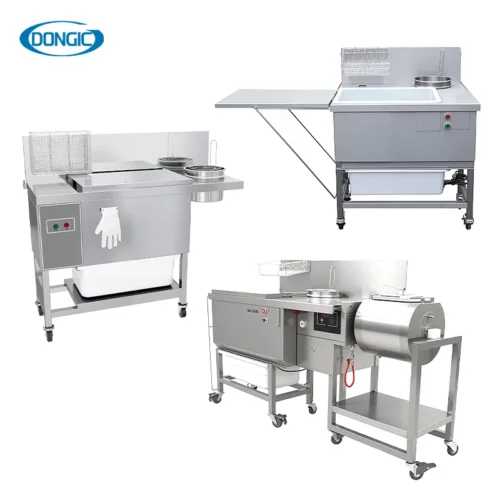 Fast Food Breading Electric Chicken Breader Chicken Breading Table