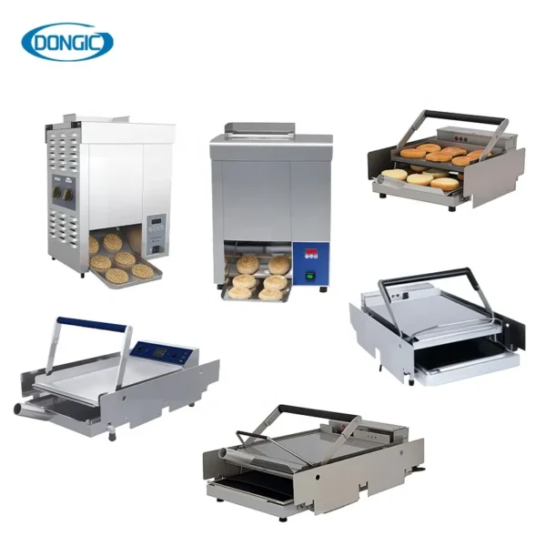 Fast Food Restaurant Layers Hamburger Bun Long Slot Toaster
