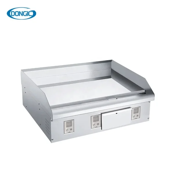 Countertop Flat Top Griddle with Chromium Surface