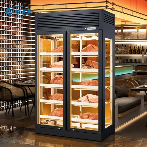 Single Zone Meat Dry Ager Beef Fridge 458L Big Beef Dry Aging Refrigerator with Humidity Control System