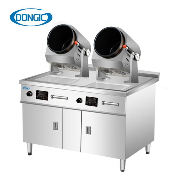 photobank Gas Electric Commercial Kitchen Automatic Stir Fry Cooker