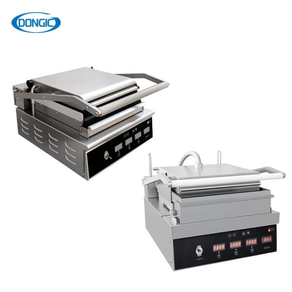 Double-side Contact Induction Griddle Sandwich Maker Press Panini Grill