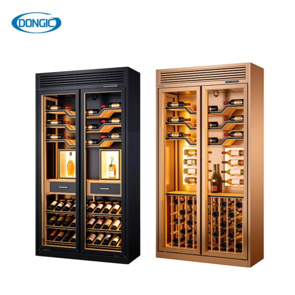 Luxury Wine Refrigerator Cigar Fridge Cellar Storage Display Cabinet