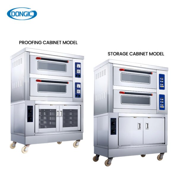 Electric Deck Oven with Storage Cabinet