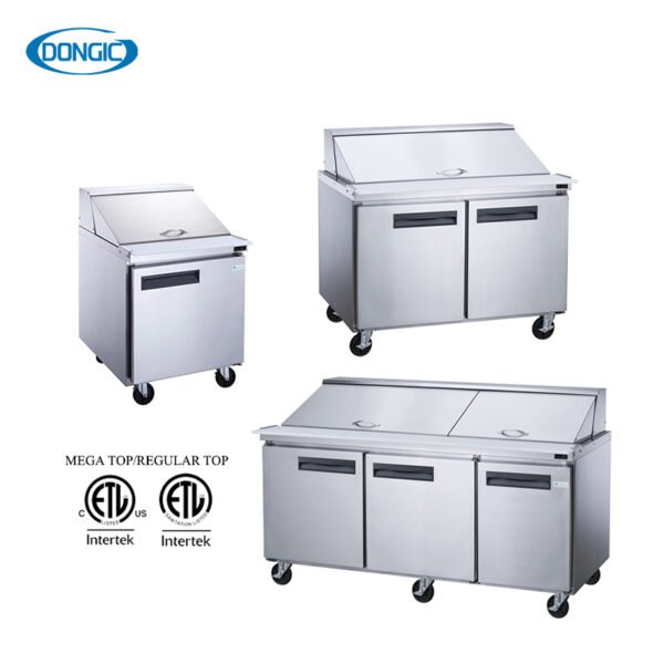 Salad Prep Table Refrigerators with Multi Drawers Solid Doors