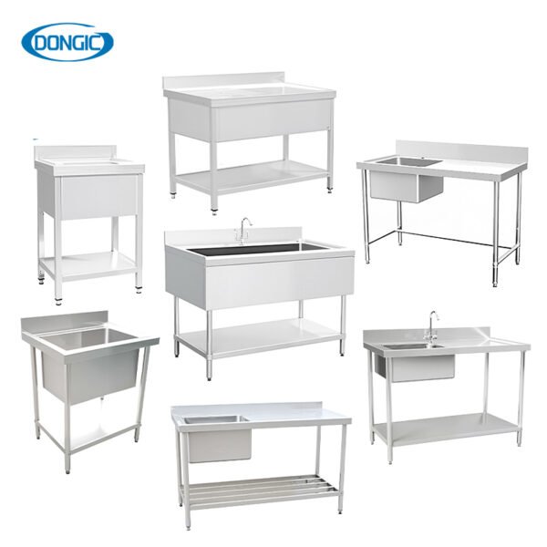 大合 Stainless Steel Kitchen Sink Single Bowl with Drainboard Sink