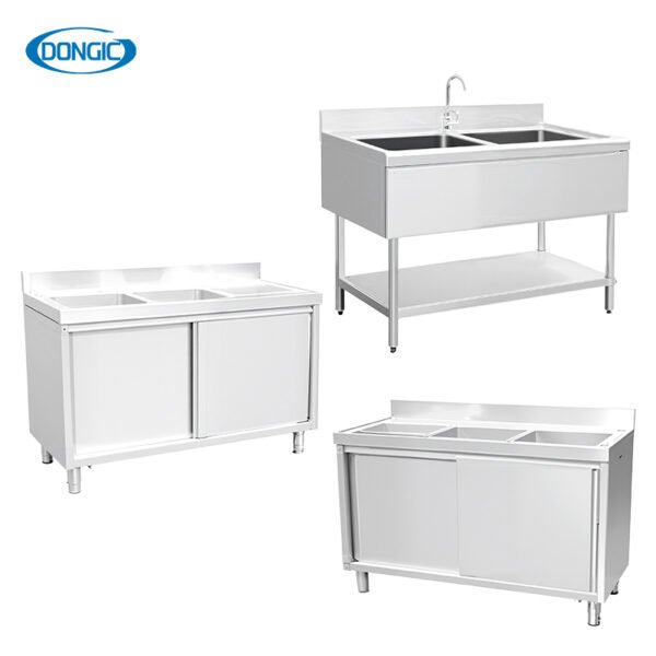 大合 304 Stainless Steel Workstation Channel Wash Basin Single Bowl Sink