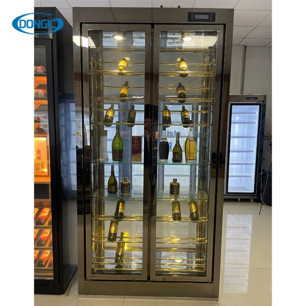 Luxury Wine Refrigerator Cigar Fridge Cellar Storage Display Cabinet