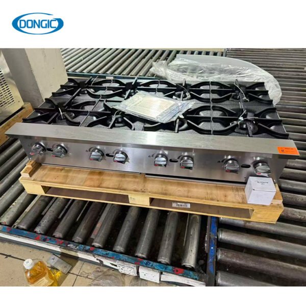 实拍2 Gas 6/8 Burners Top Cooktop Stove