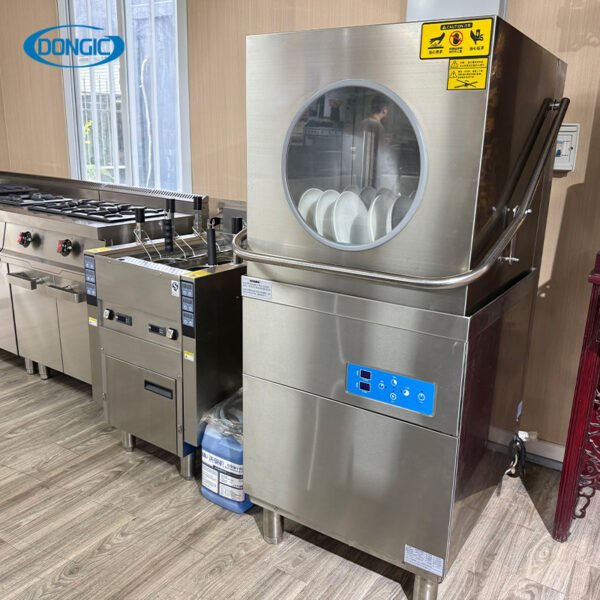 实拍3 Commercial Stainless Steel Electric Dishwasher