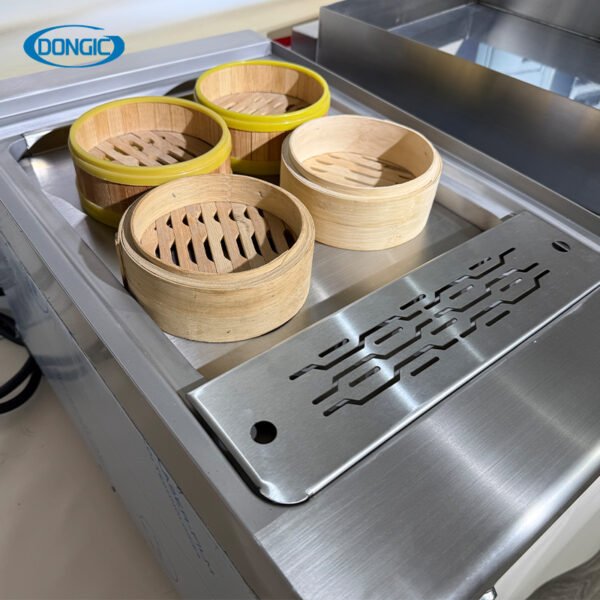 实拍6 Desktop Electric Food Warmer Noodles Cooker Steamer Grill Fryer