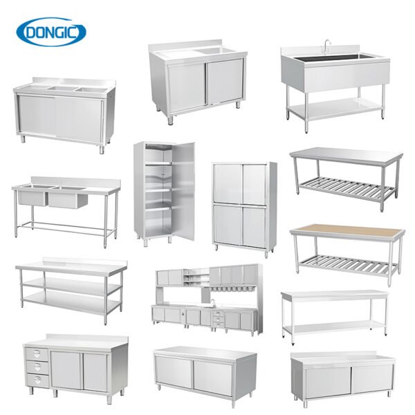超大合 201/304 Stainless Steel Kitchen Work Table