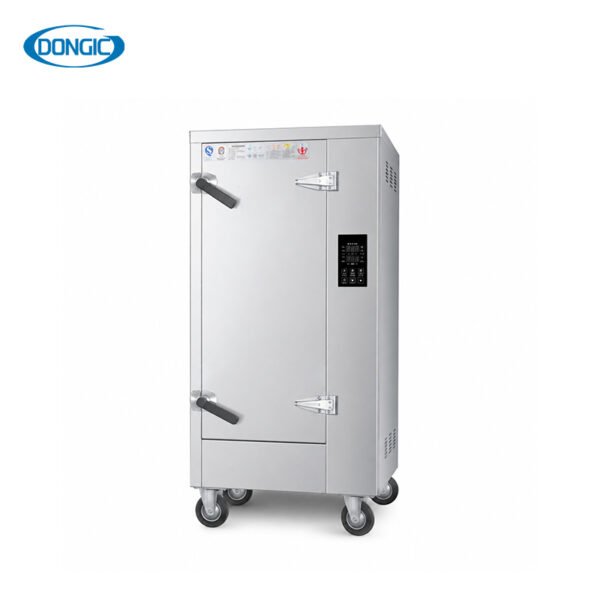 Side-Control Digital Deluxe Electric Gas Dual-Fuel Steamer Cabinet