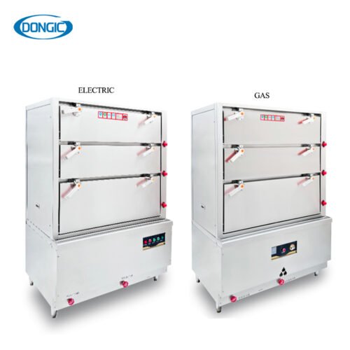 合 Saturated Steam Three-Door Electric/gas Seafood Steamer Cabinet