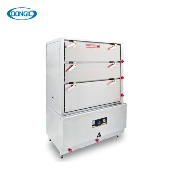 Saturated Steam Three-Door Electric/gas Seafood Steamer Cabinet